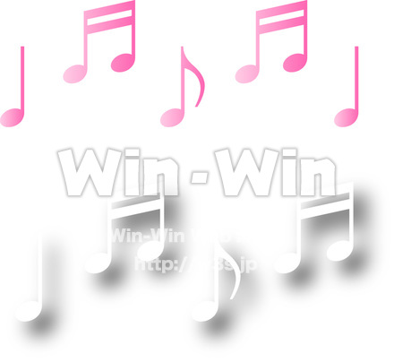 音符のCG・イラスト素材 W-017453