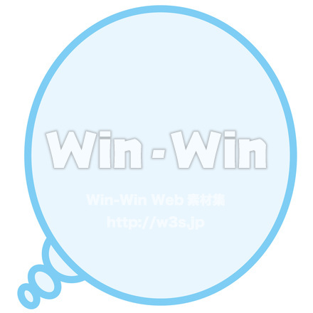 ふきだしのCG・イラスト素材 W-016673