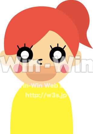 女の子のCG・イラスト素材 W-017532