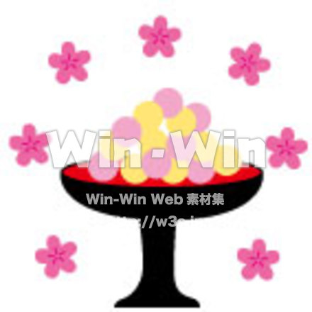 ひなあられのCG・イラスト素材 W-016129