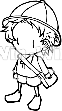 園児（男の子）のCG・イラスト素材 W-016103