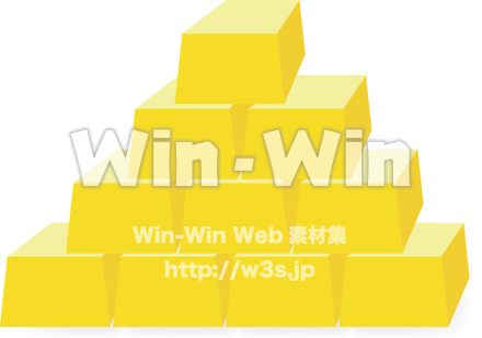 金塊のCG・イラスト素材 W-016468