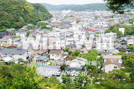 鎌倉の町並みの写真素材 W-017228