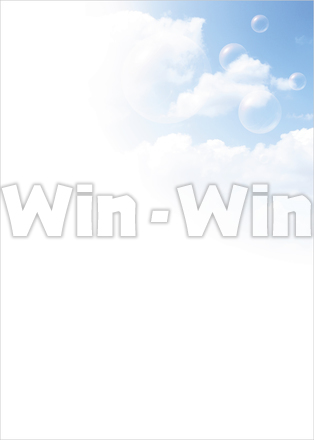 空にしゃぼん玉の写真素材 W-016533