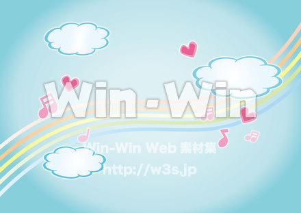 うちわ背景のCG・イラスト素材 W-016973