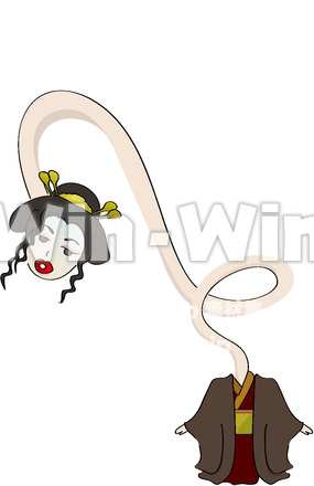 ろくろ首のCG・イラスト素材 W-017293