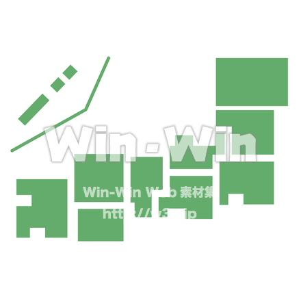 簡易日本地図のシルエット素材 W-017503
