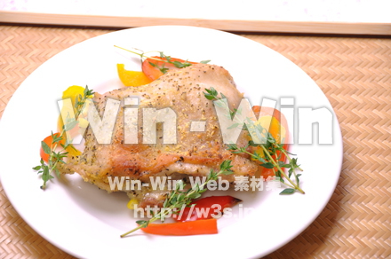 ハーブチキンの写真素材 W-016202