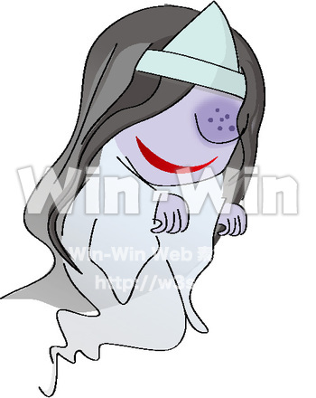 お岩さん　幽霊のCG・イラスト素材 W-017278