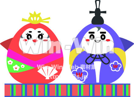 ひな祭りのCG・イラスト素材 W-016105