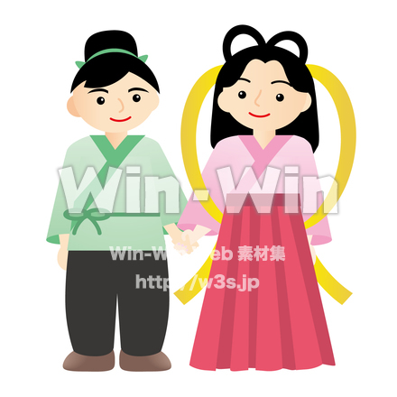 織り姫と彦星のCG・イラスト素材 W-017306