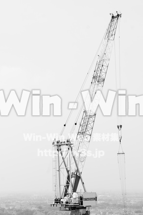 ビルの建設現場の写真素材 W-016409