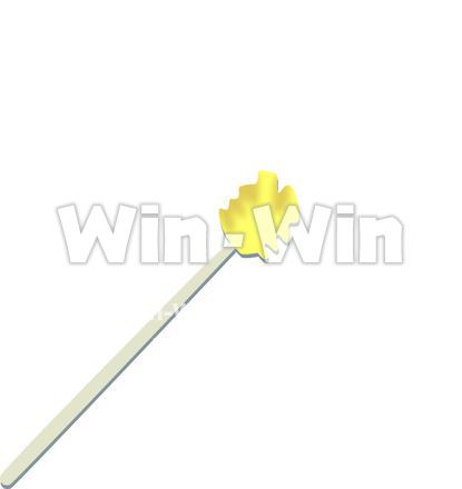 口腔粘膜ケア用スポンジブラシのCG・イラスト素材 W-016237