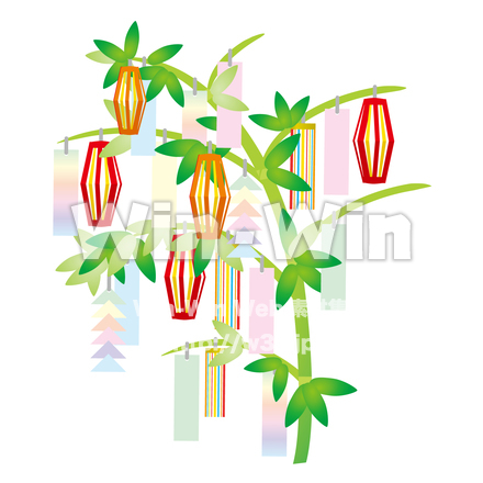 短冊のCG・イラスト素材 W-017305