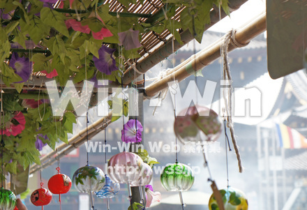 川崎大師-風鈴市の写真素材 W-017659