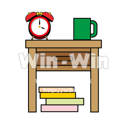 サイドテーブルのCG・イラスト素材 W-016557