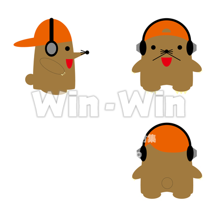 モグラのCG・イラスト素材 W-017030