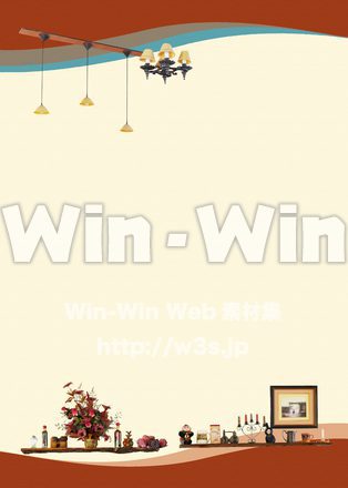 インテリアのフレームのCG・イラスト素材 W-016290