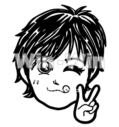 ピースのシルエット素材 W-016903