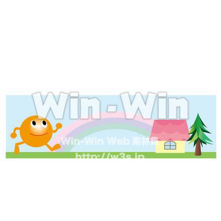 おうちに帰るまるちゃんオレンジのCG・イラスト素材 W-017562