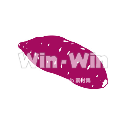 さつまいも（カラー）のCG・イラスト素材 W-016182