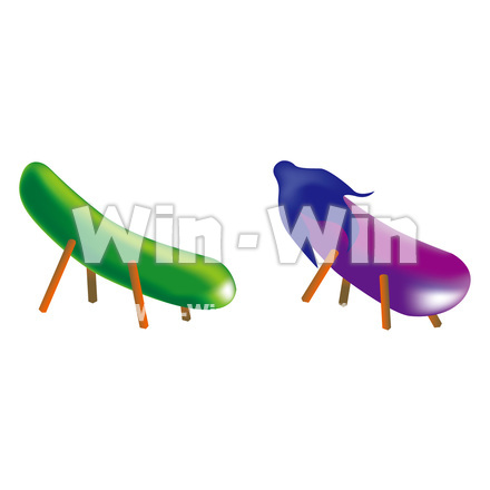 精霊馬のCG・イラスト素材 W-017039