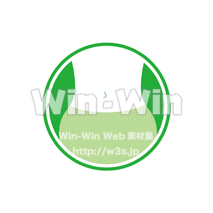 おなかエクササイズのCG・イラスト素材 W-016051