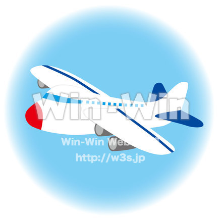 ひこうきのCG・イラスト素材 W-017793
