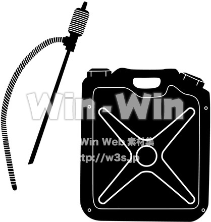 石油用品のシルエット素材 W-016172
