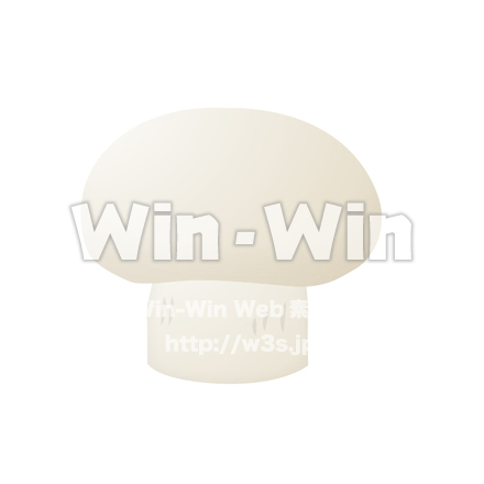 ホワイトマッシュルームのCG・イラスト素材 W-016715