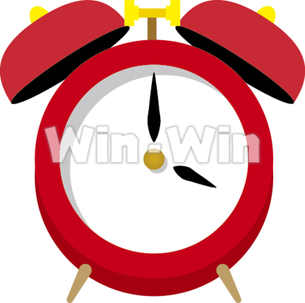 目覚まし時計のCG・イラスト素材 W-016312