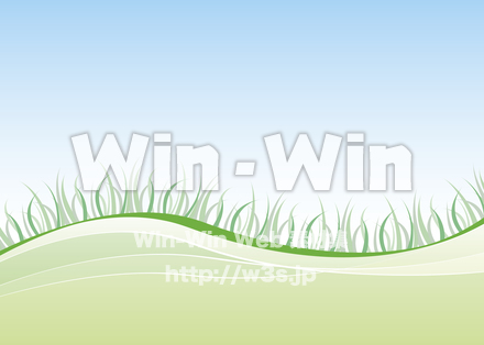 はらっぱ背景のCG・イラスト素材 W-017450