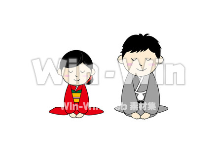 ご挨拶のCG・イラスト素材 W-016935