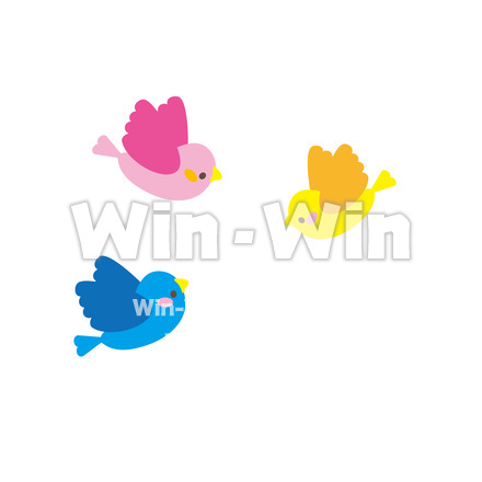 小鳥たちのCG・イラスト素材 W-017735