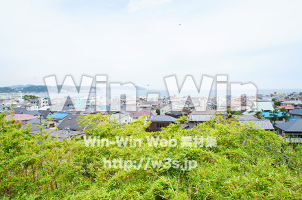 鎌倉の町並みの写真素材 W-017229