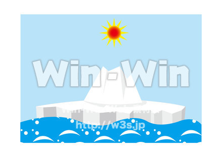 流氷のCG・イラスト素材 W-017315
