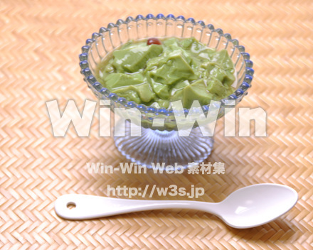 抹茶プディングの写真素材 W-016135