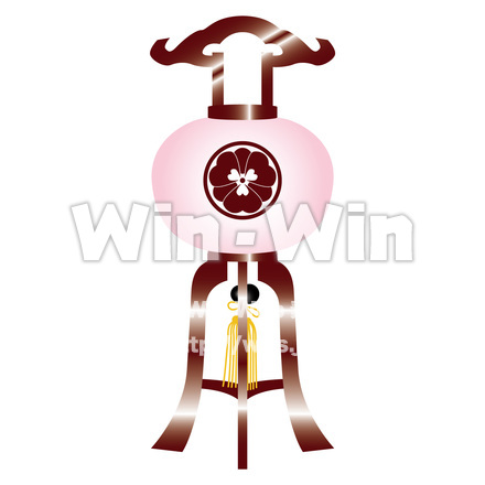 お盆提灯のCG・イラスト素材 W-017038