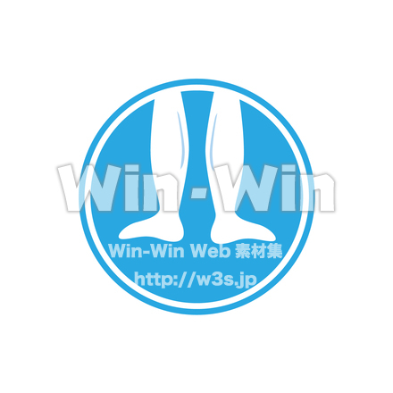 ふくらはぎエクササイズのCG・イラスト素材 W-016054