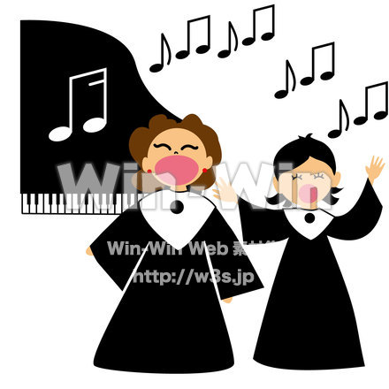 コーラスのCG・イラスト素材 W-016676