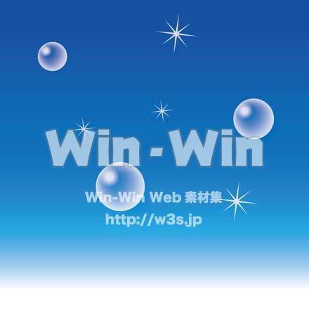 シャボン玉とキラキラのCG・イラスト素材 W-017471