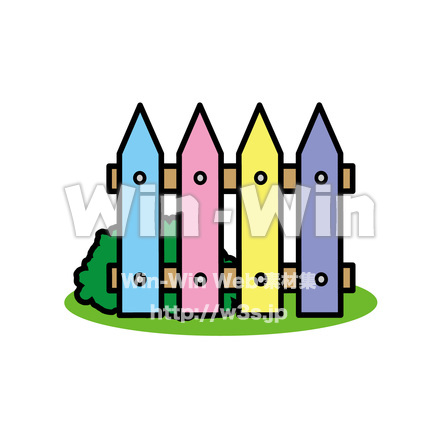 柵のCG・イラスト素材 W-016668