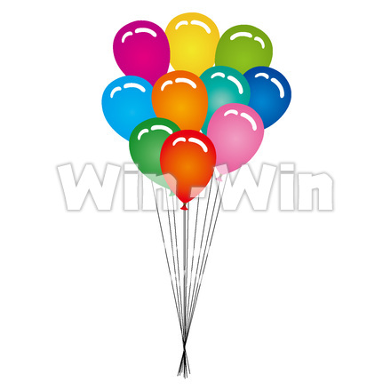 風船(1)のCG・イラスト素材 W-016029