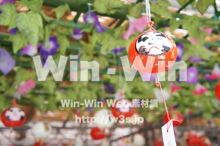 川崎大師-風鈴市の写真素材 W-017656