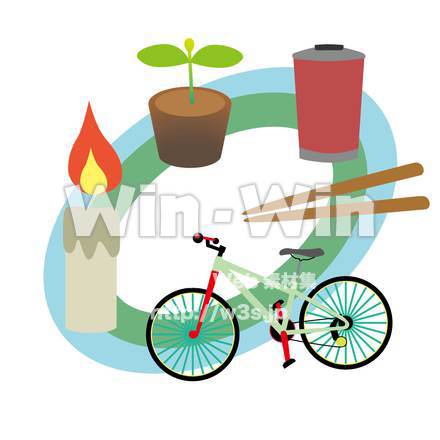 エコ診断・グッズ紹介のCG・イラスト素材 W-016642