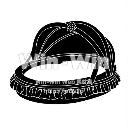 ペットのベッドのシルエット素材 W-018232