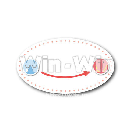 泣き顔から笑顔へ変わるマークのCG・イラスト素材 W-019698