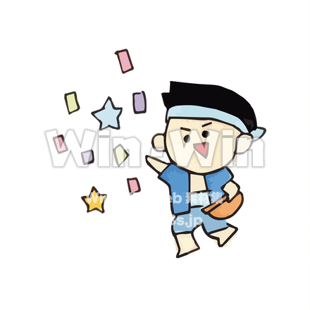 紙ふぶきのCG・イラスト素材 W-018341