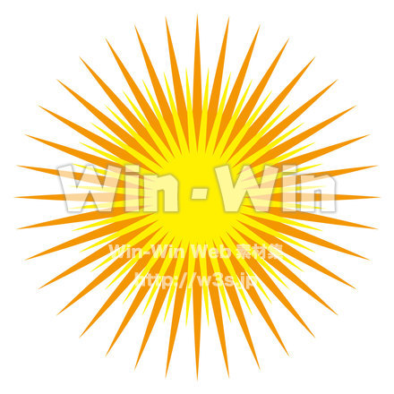 太陽のCG・イラスト素材 W-019369