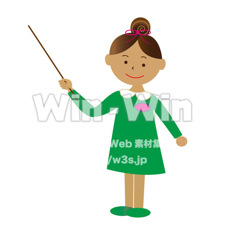 講義中の先生　のCG・イラスト素材 W-018260